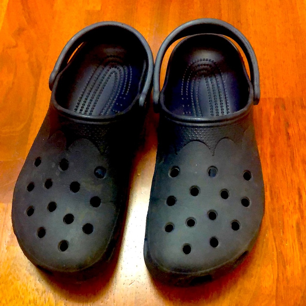 Crocs slippers. Made in Canada